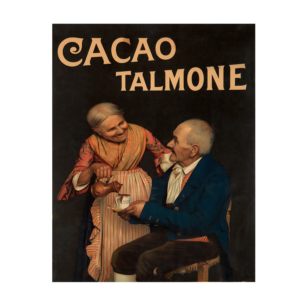 Cacao Talmone Poster by Oschner (c. 1900) - new reproduction fine art print mock
