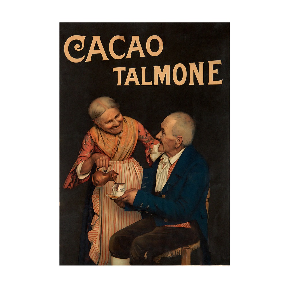 Cacao Talmone Poster by Oschner (c. 1900) - new reproduction fine art print mock