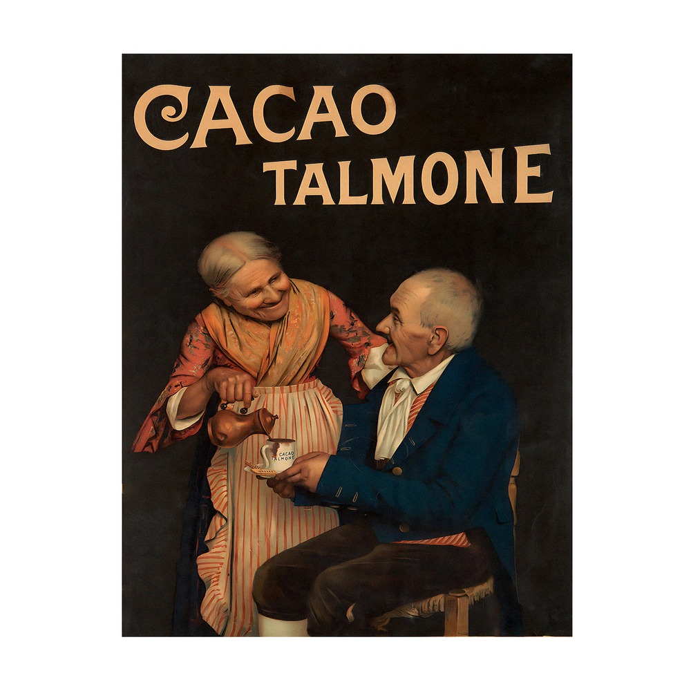Cacao Talmone Poster by Oschner (c. 1900) - new reproduction fine art print mock