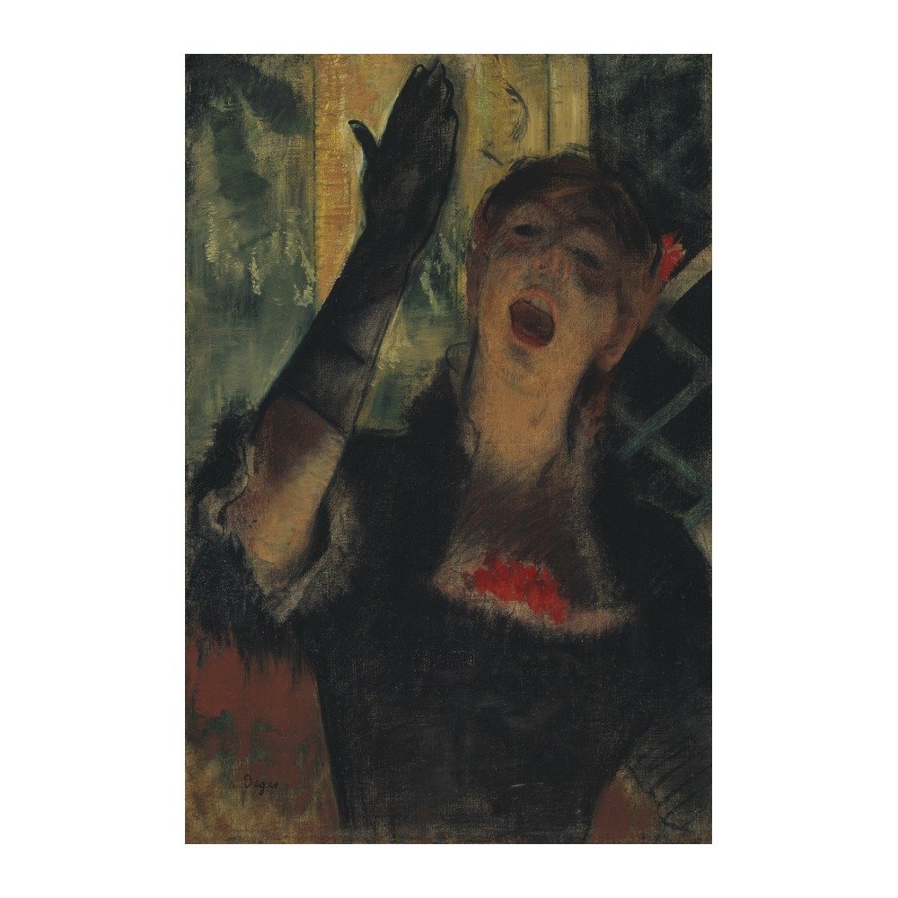 Café Singer (1879) – vintage poster print by Edgar Degas