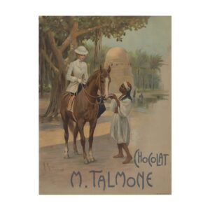 Chocolat Talmone Poster by Alberto Rossi (1909) - new reproduction fine art print mock