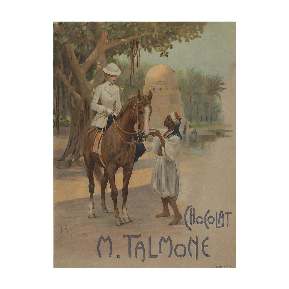 Chocolat Talmone Poster by Alberto Rossi (1909) - new reproduction fine art print mock