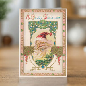 Greetings card reproducing a 1913 Christmas card design - new reproduction