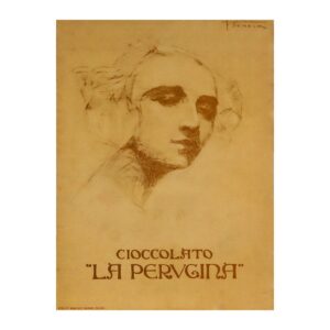 Cioccolato La Perugina Poster by Federico Seneca (c. 1920) - new reproduction fine art print mock
