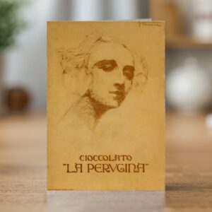 Greetings card reproducing Federico Seneca’s La Perugina chocolate poster (c. 1920) - new reproduction