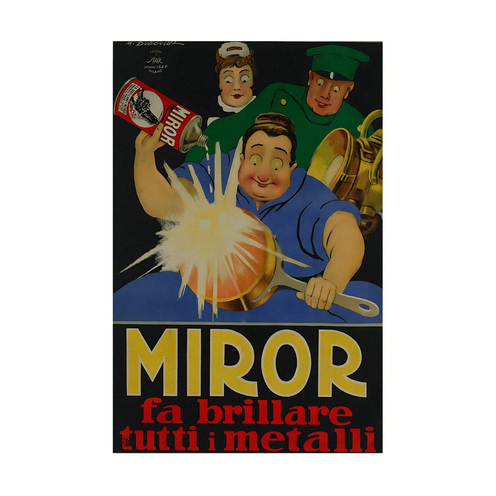 Miror Polish poster by Marcello Dudovich (1920-40) - new reproduction fine art print mock