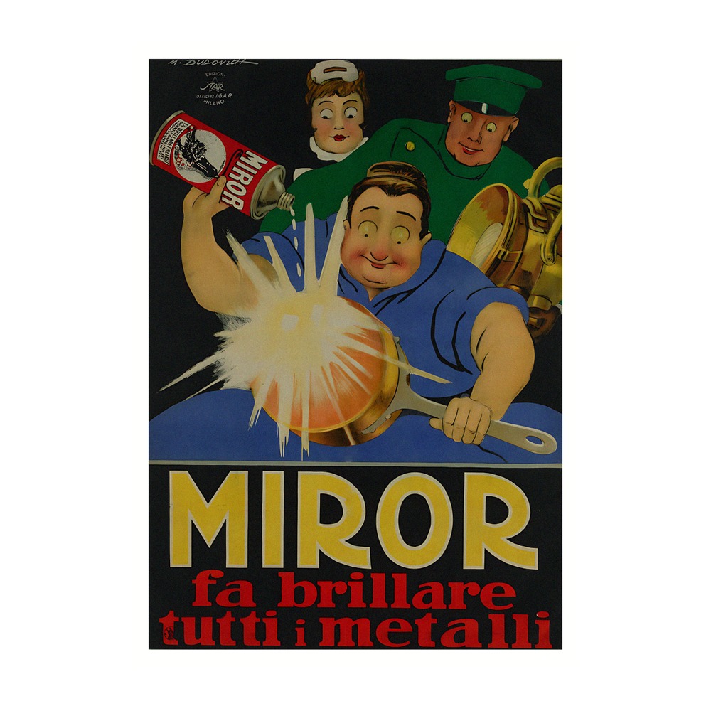 Miror Polish poster by Marcello Dudovich (1920-40) - new reproduction fine art print mock