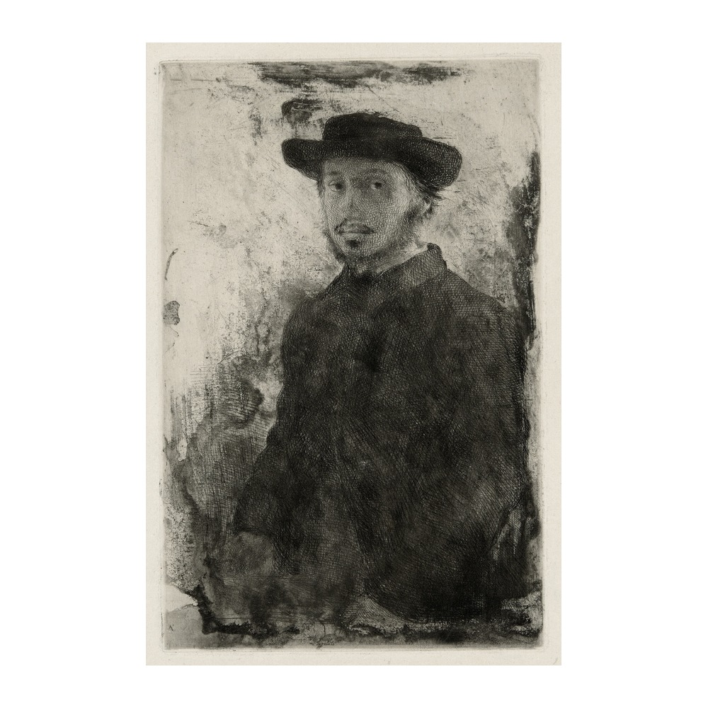 Self-Portrait by Edgar Degas (1857) - new reproduction fine art print mock